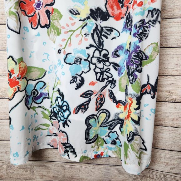 Melissa Mccarthy Seven7 Women's Tunic Dress Multicolor Floral Sleeveless Plus 2X - Picture 10 of 12